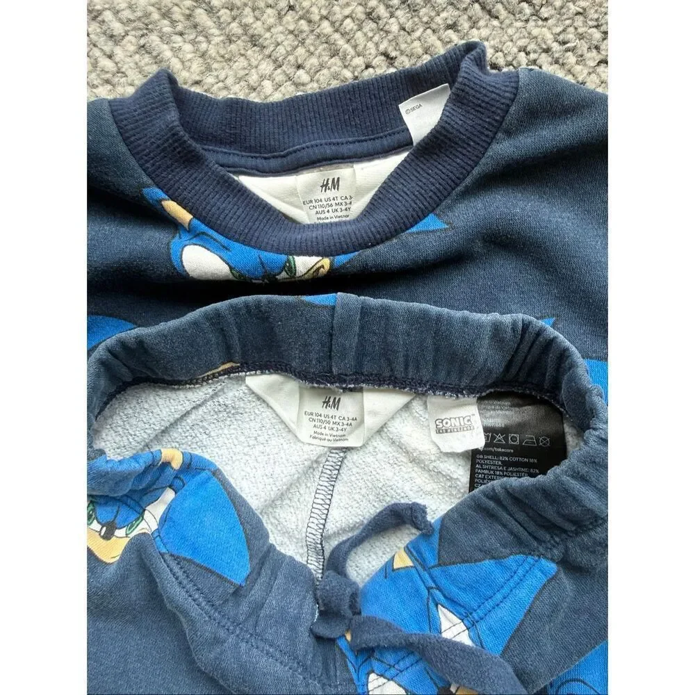 Sonic the Hedgehog x H&M 4T Sweatshirt and Sweatpants Set